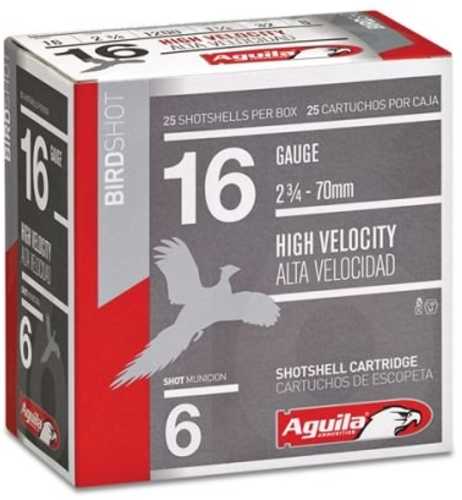 16 Gauge 25 Rounds Ammunition Aguila 2 3/4" 1 oz Lead #8